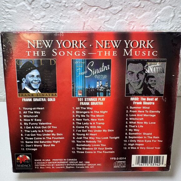 Frank Sinatra Gold Box Set Music CDs New York NY Frank Sinatra 101 Strings RRSO - Picture 2 of 7